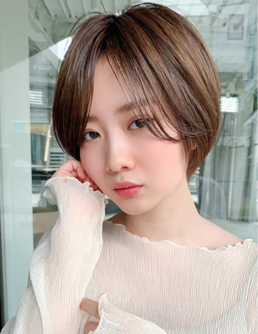 ショート 丸みショート ショートヘア カットモデル募集中 🤍harunaのヘアスタイル
