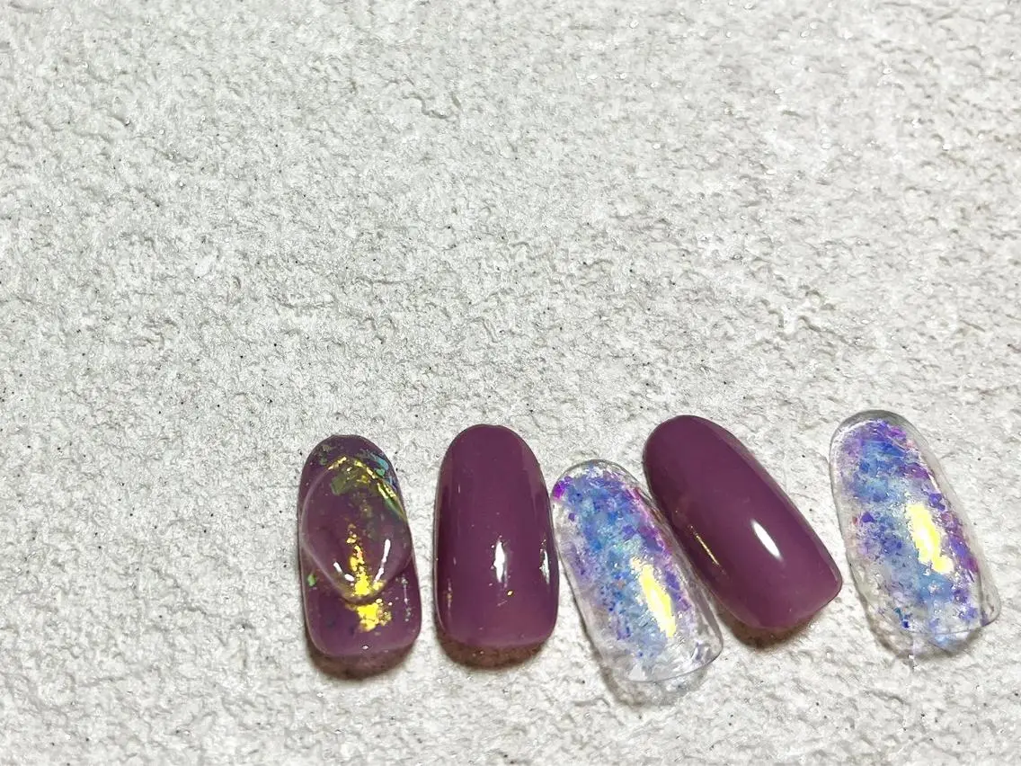 ネイル オーロラネイル フラワーネイル フットネイル フレンチネイル ジェルネイル ハンドネイル mogunail &blowのネイルデザイン