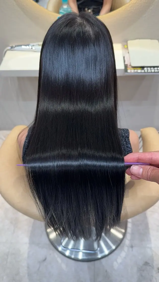 ロング カラー カット ヘアカラー 縮毛矯正 縮毛矯正✨🫧 レイヤー川村利幸のヘアスタイル