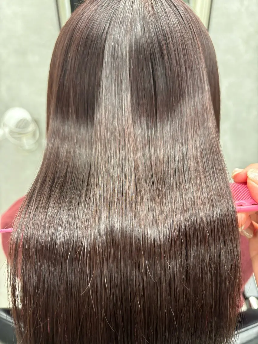 ロング カラー 髪質改善 縮毛矯正 トリートメント すぐ巻ける縮毛矯正 🍀勝倉　麗のヘアスタイル