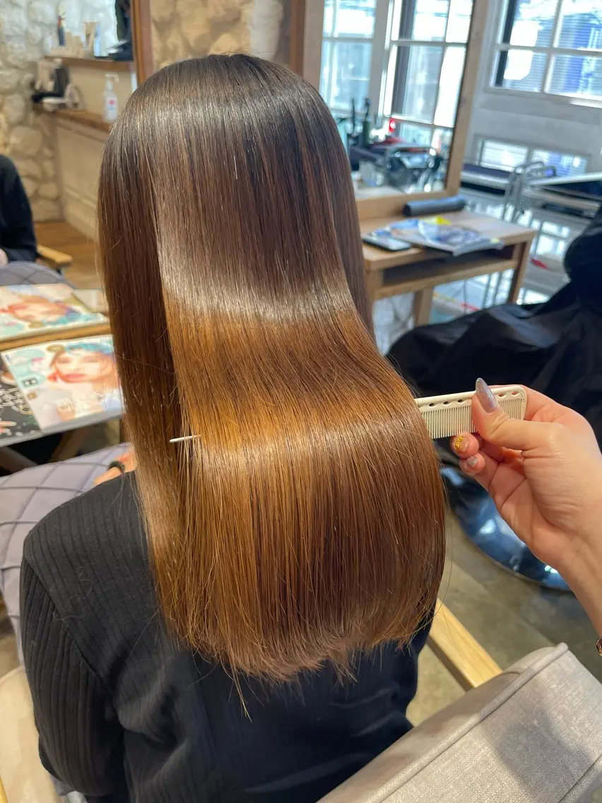 【圧倒的ツヤ感】🌟髪質改善トリートメント🌟+✂️カット✂️の写真