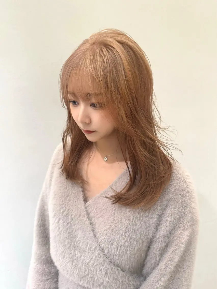 セミロング カラー ベージュカラー 中西倖 トップスタイリストのヘアスタイル