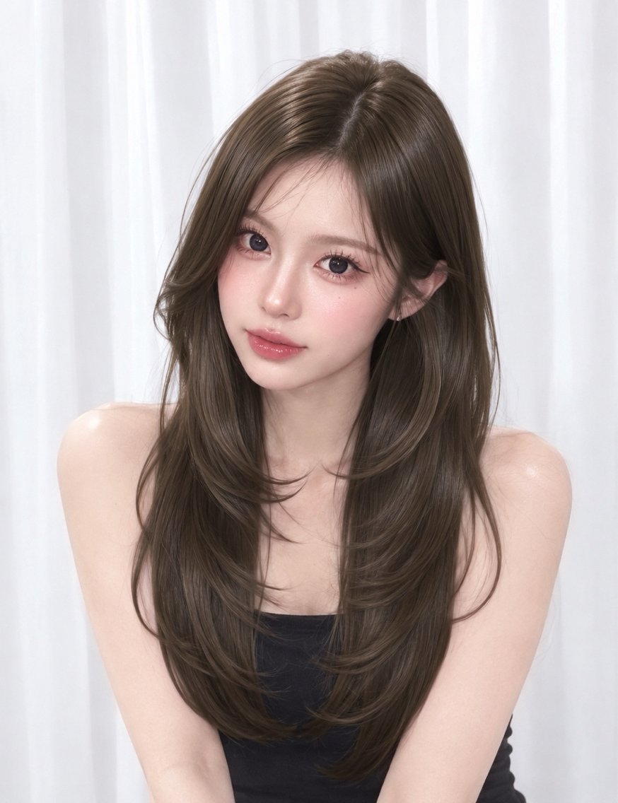 ロング カラー カット ヘアカラー トリートメント 渋谷韓国レイヤー /SAYAKA🩶ᩚのヘアスタイル