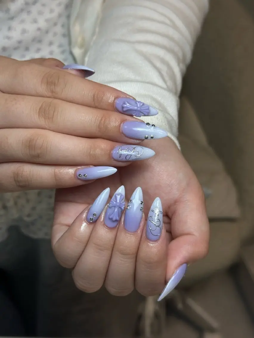 ネイル 長さ出し キラキラネイル ロングネイル 持ち込み スーパーロングネイル ハンドネイル Sully Yunaのネイルデザイン
