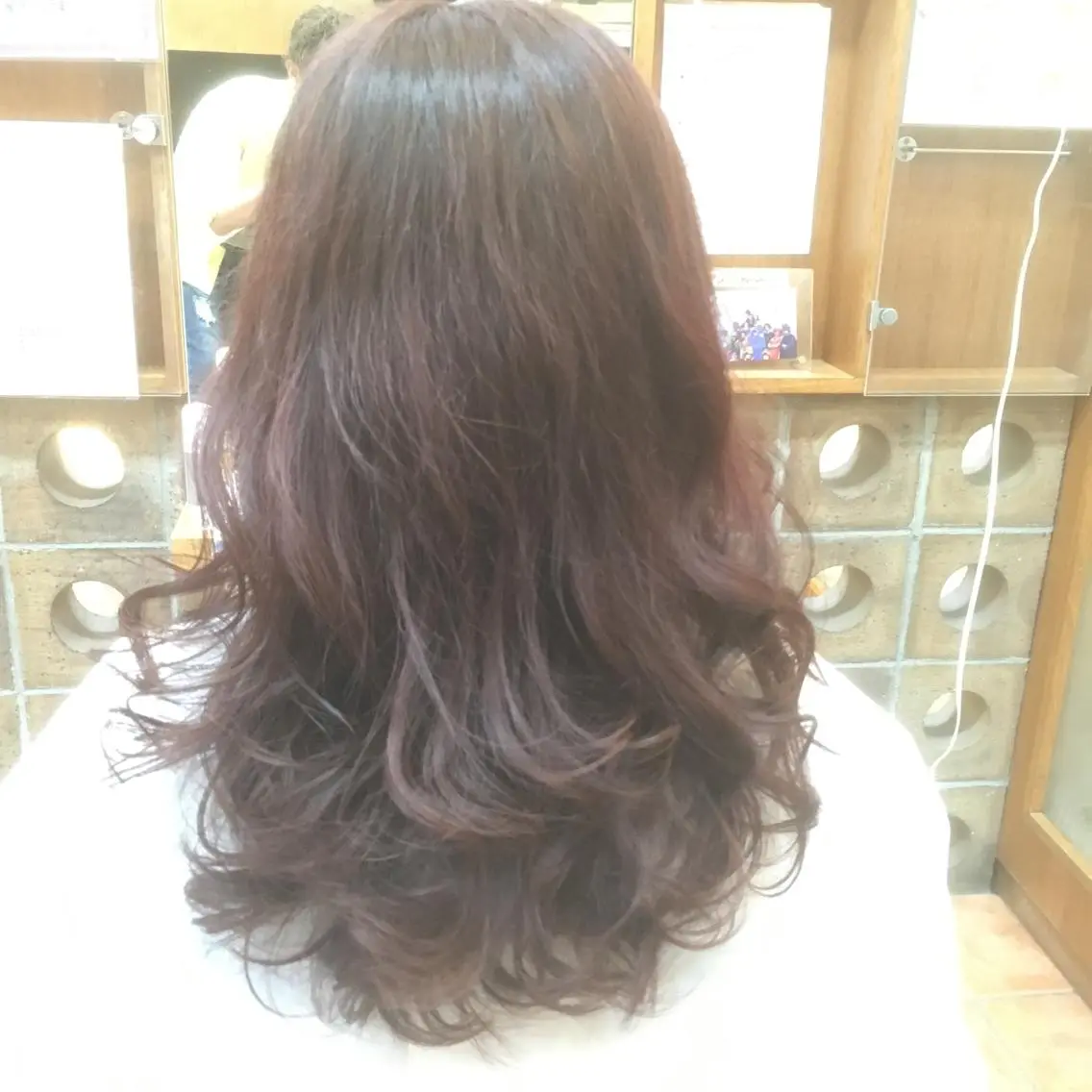 ミディアム カラー 白髪ぼかしハイライト 柳川拓哉のヘアスタイル