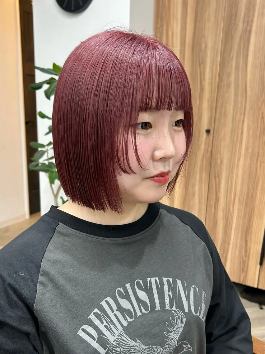 ショート カラー カット ヘアカラー トリートメント 艶髪/ショート/ ボブ/なつきのヘアスタイル