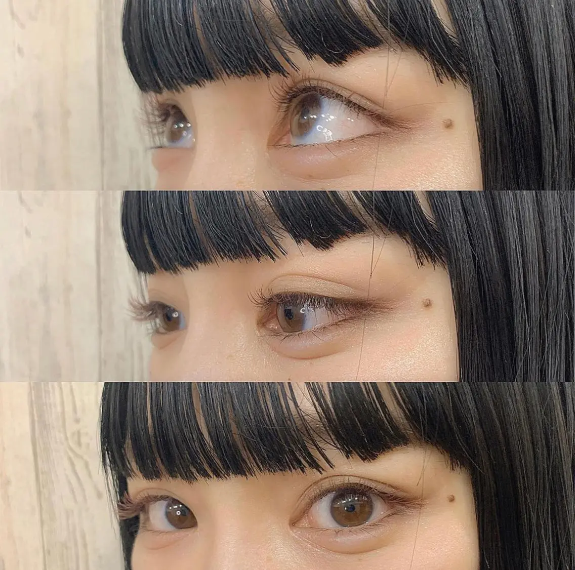 ブラウンエクステ120本の写真