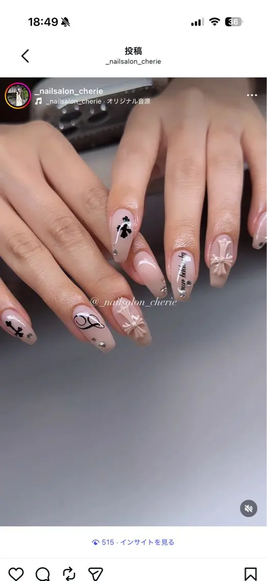 ネイル ハンドネイル nailsalon cherieのネイルデザイン