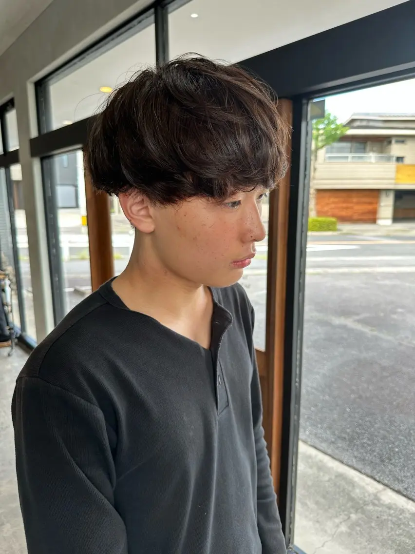 パーマ メンズ パーマ ⚡️メンズ特化⚡️ カラー/パーマ/興大のヘアスタイル