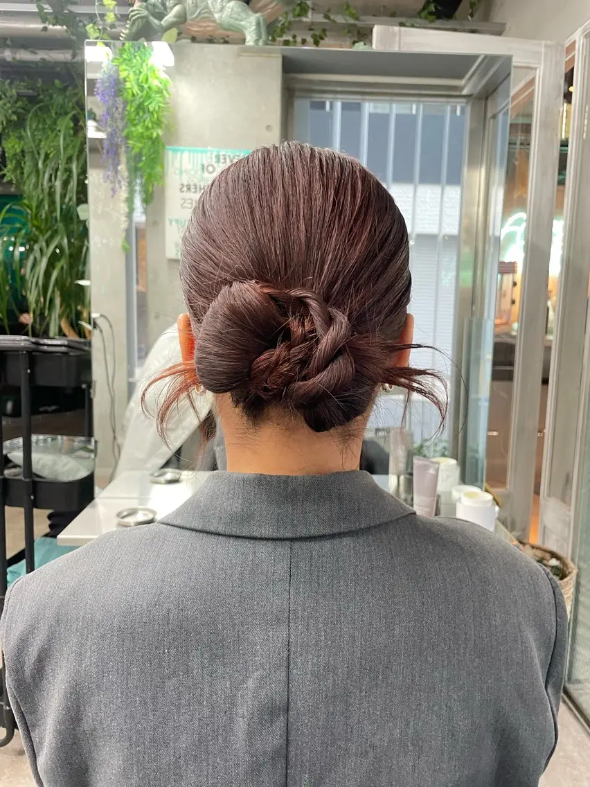 ヘアアレンジ ヘアセット 速水 ゆきののヘアスタイル