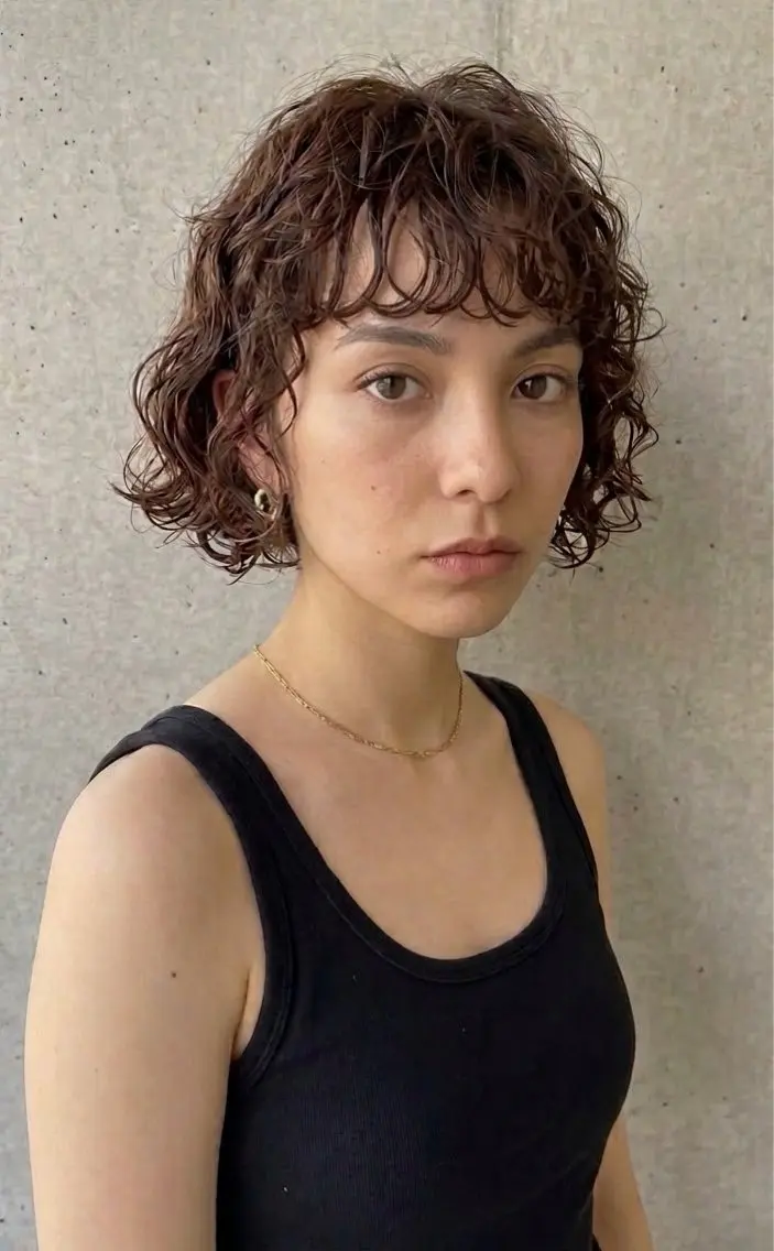 ショート パーマ カット パーマ ✨銀座デザインカット 大野✨のヘアスタイル