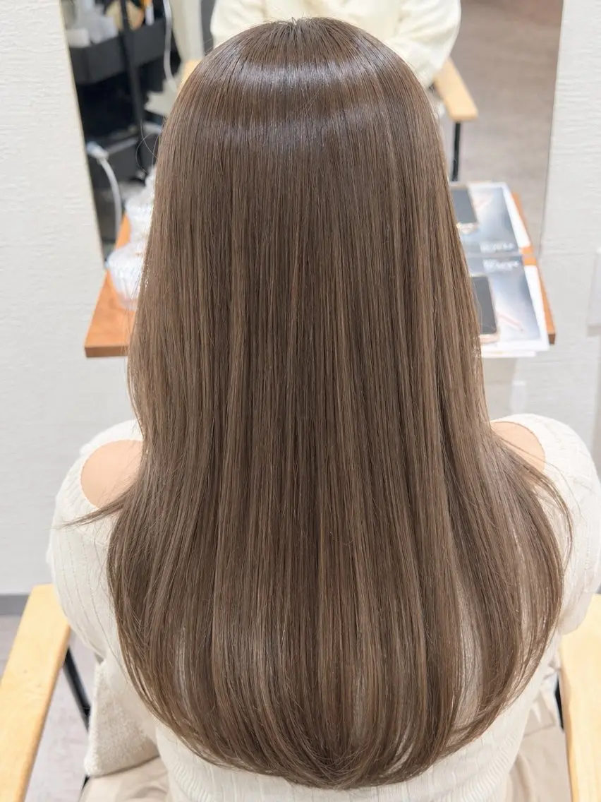 ロング ヘアカラー トリートメント マキウチ/髪質改善/ お悩み解決/似合わせのヘアスタイル