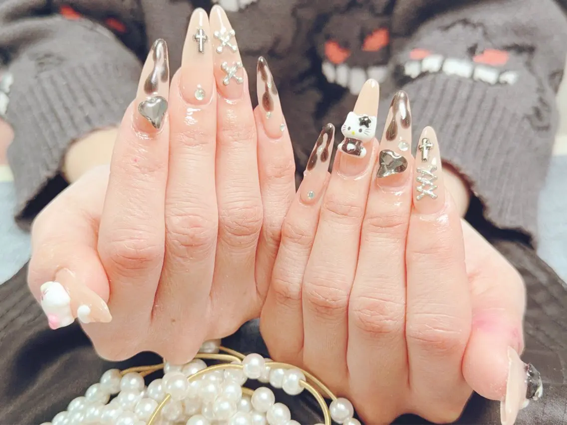 ロング Nail Salon Celine柏店のネイルデザイン