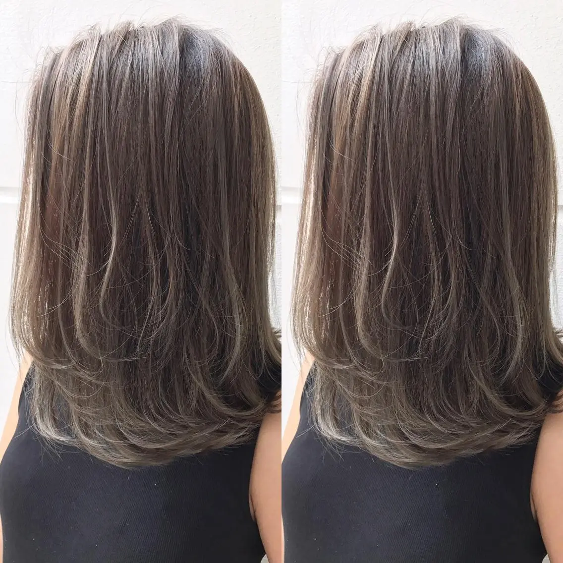 ミディアム カラー ヘアアレンジ ヘアカラー トリートメント 縮毛矯正 髪質改善寺坂雄飛💐のヘアスタイル
