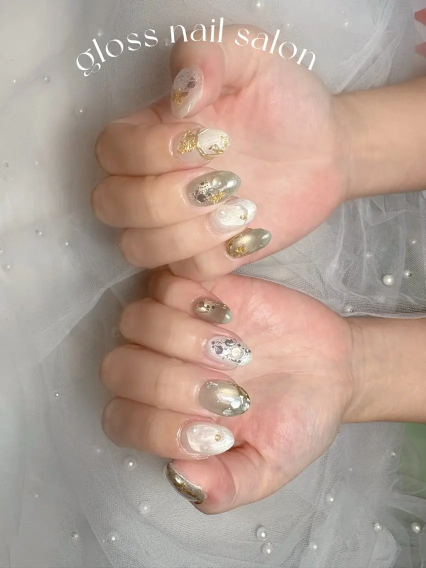 ネイル ハンドネイル ゆり🌷 gloss nailのネイルデザイン