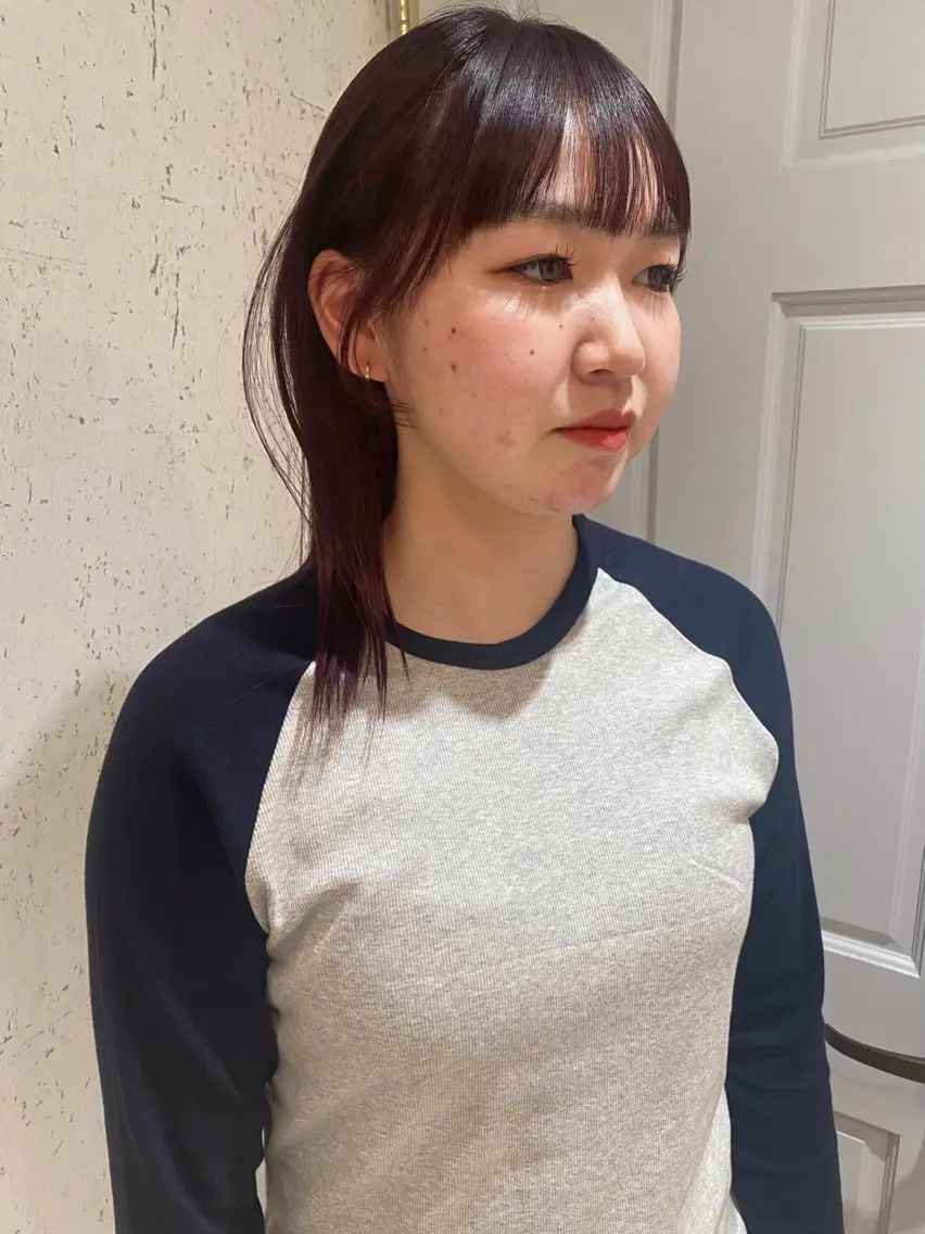ミディアム カラー カット ヘアカラー トリートメント mai / linoah˚✧のヘアスタイル