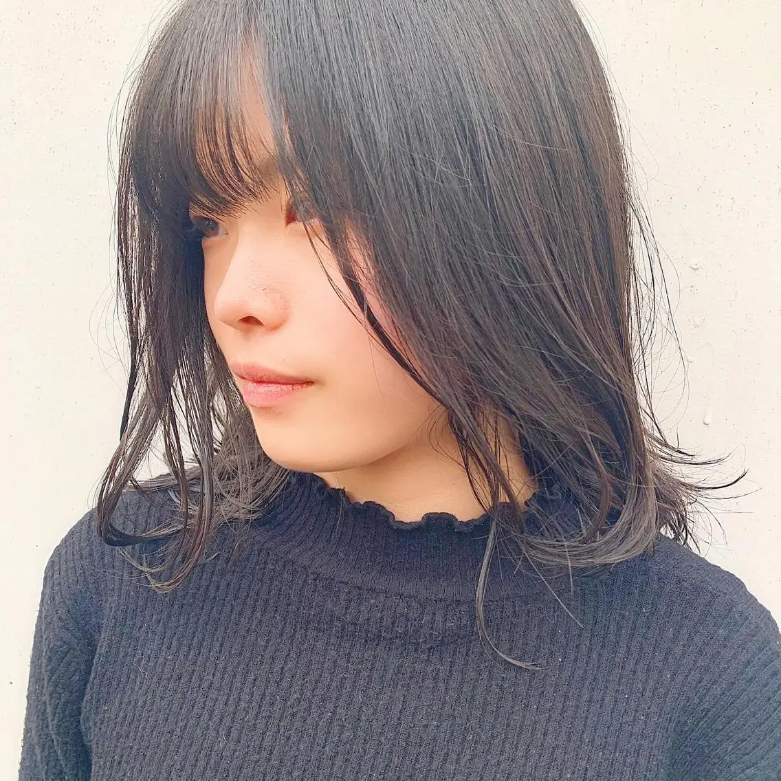ミディアム 中川 竜誠のヘアスタイル