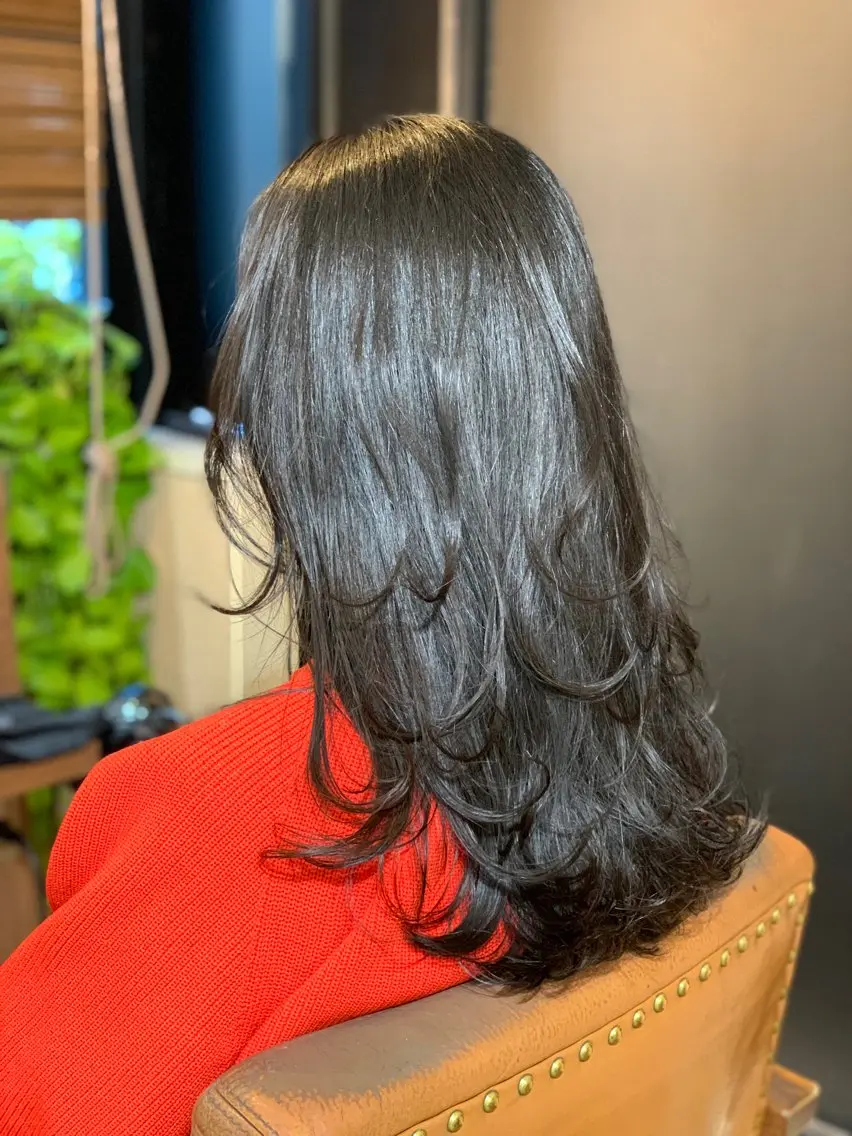 ロング カット ヘアカラー トリートメント 武田尚子🌸 自然に仕上がる矯正のヘアスタイル