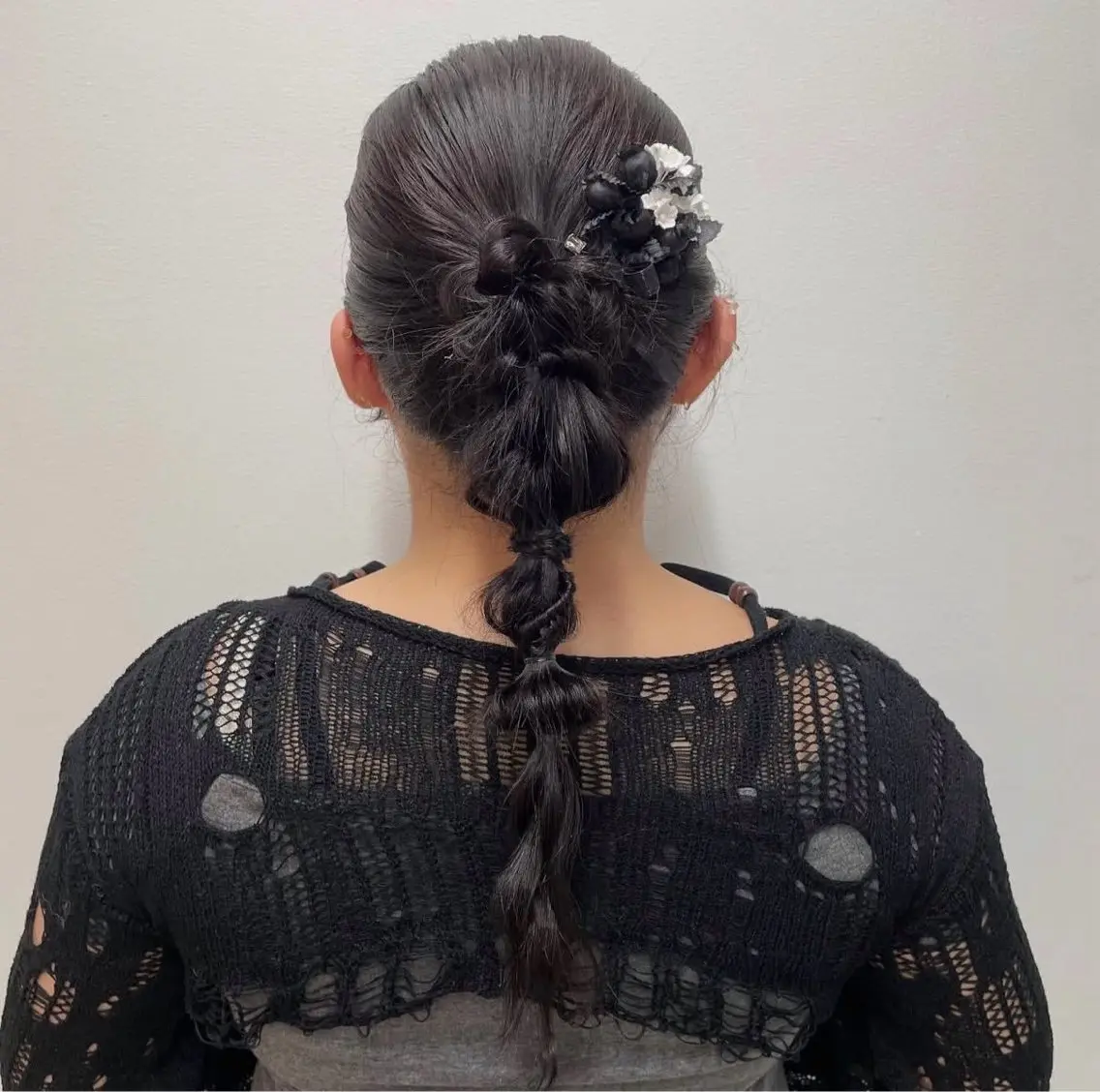 【結婚式のお呼ばれにオススメ✨️】編みおろしアレンジ🤍🫧の写真