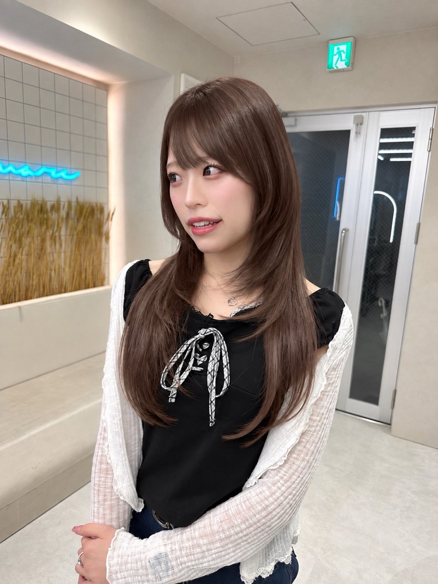ロング レイヤーカット カット ヘアカラー トリートメント Lond  mare 🦋ayana🦋のヘアスタイル