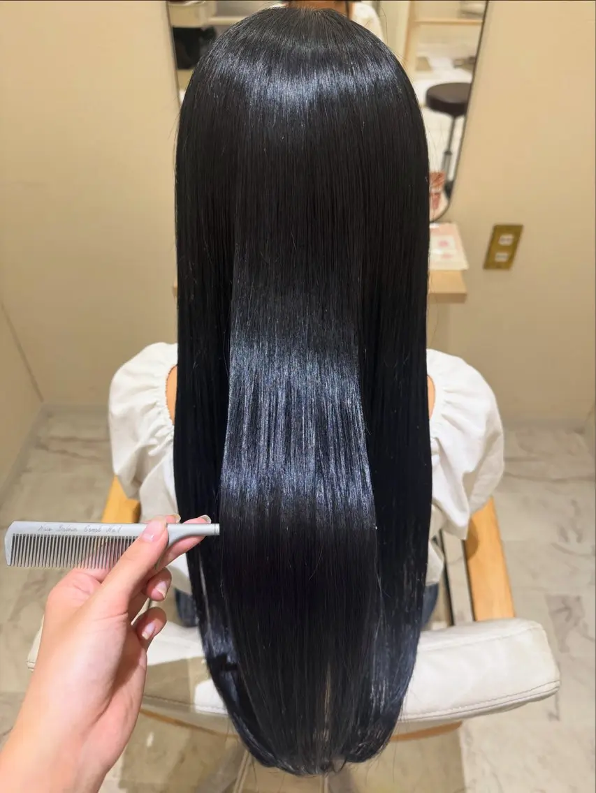 ロング トリートメント カット ヘアカラー トリートメント 💎縮毛矯正/透明感 カラー💎椎葉みひろのヘアスタイル