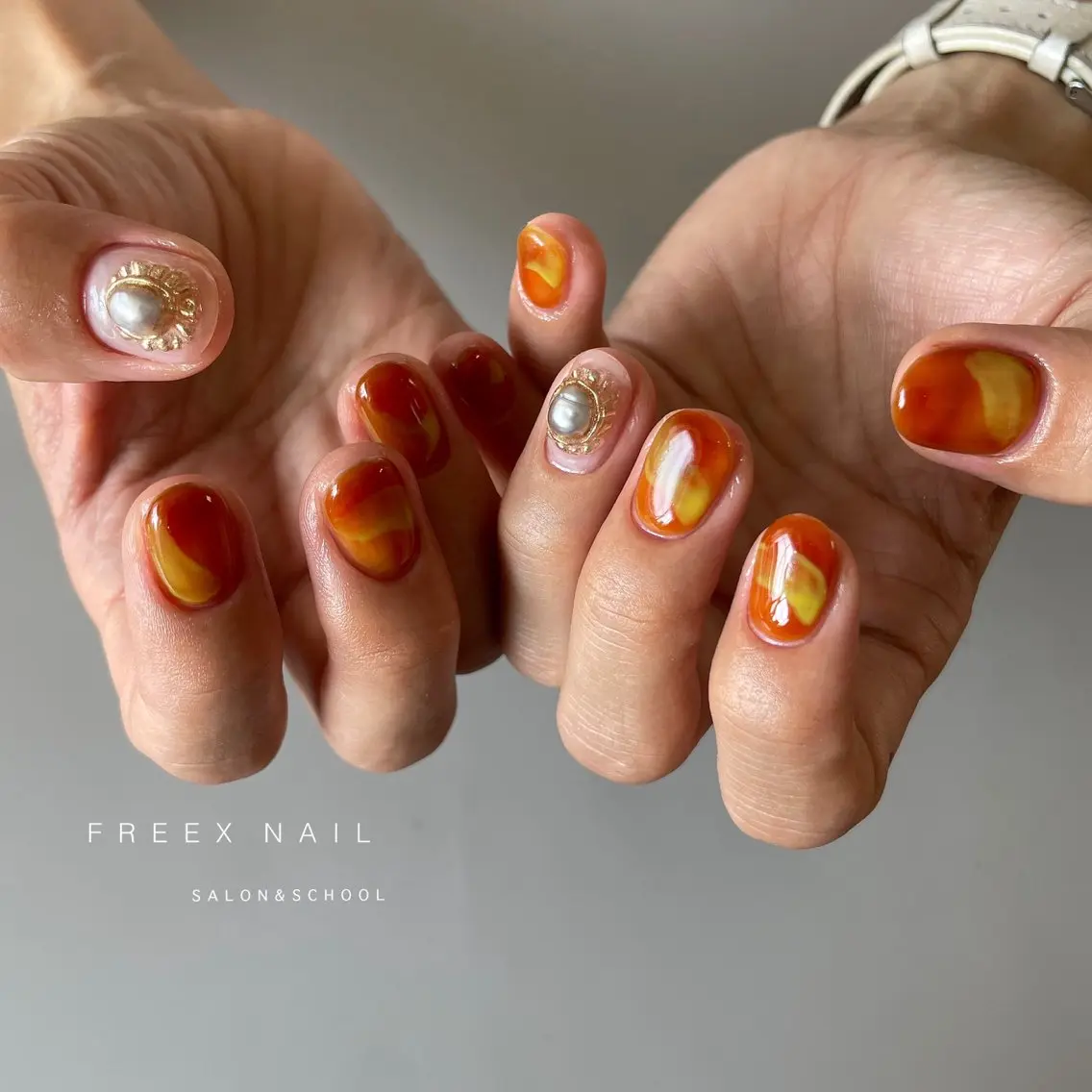 ネイル ハンドネイル ハンドケア freex nail /ニュアンス/個性派のネイルデザイン