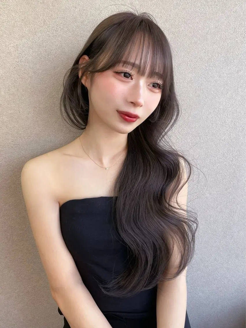 ロング ロングレイヤー ハッシュカット レイヤーカット ロング 髙杉 心のヘアスタイル