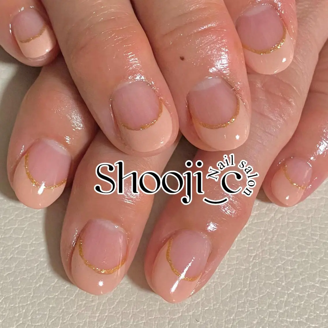 ネイル フレンチネイル ラメ(グリッター) Shooji_c Nail salonのネイルデザイン