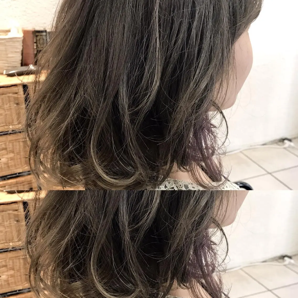 ミディアム カラー シールエクステ⭐️ オオミタクヤのヘアスタイル