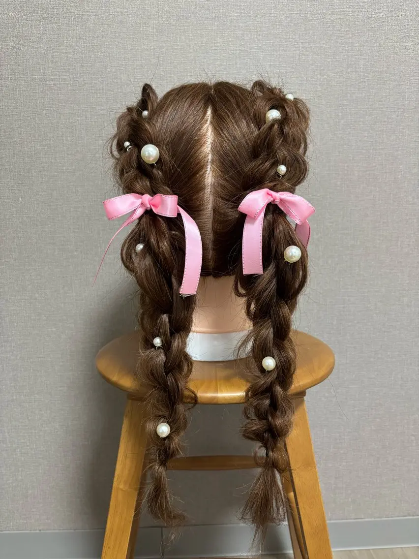 ミニモ限定🫧ヘアセット🎀推し活ヘア🧸の写真