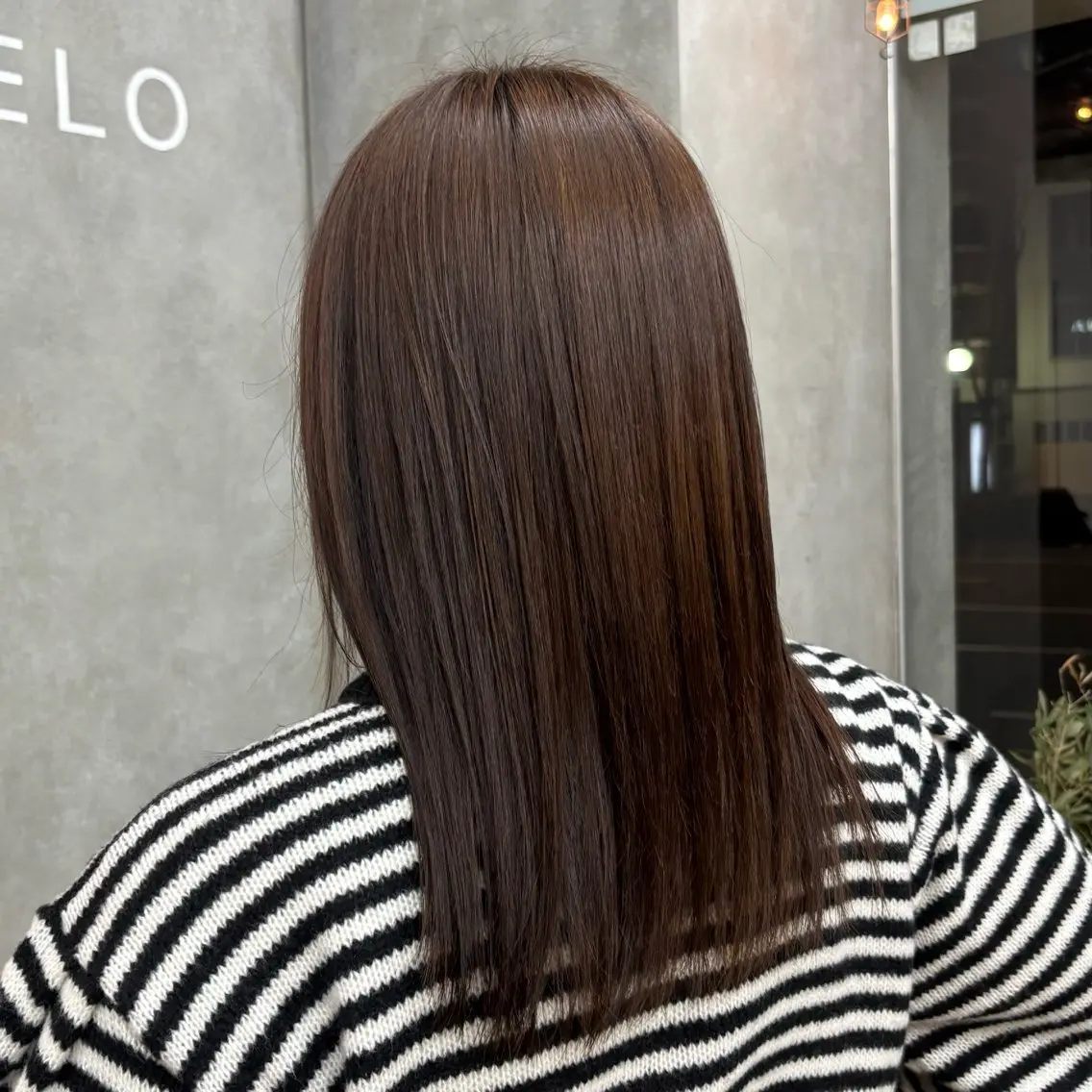 ミディアム 酸性ストレート BELO OSAKA マオのヘアスタイル