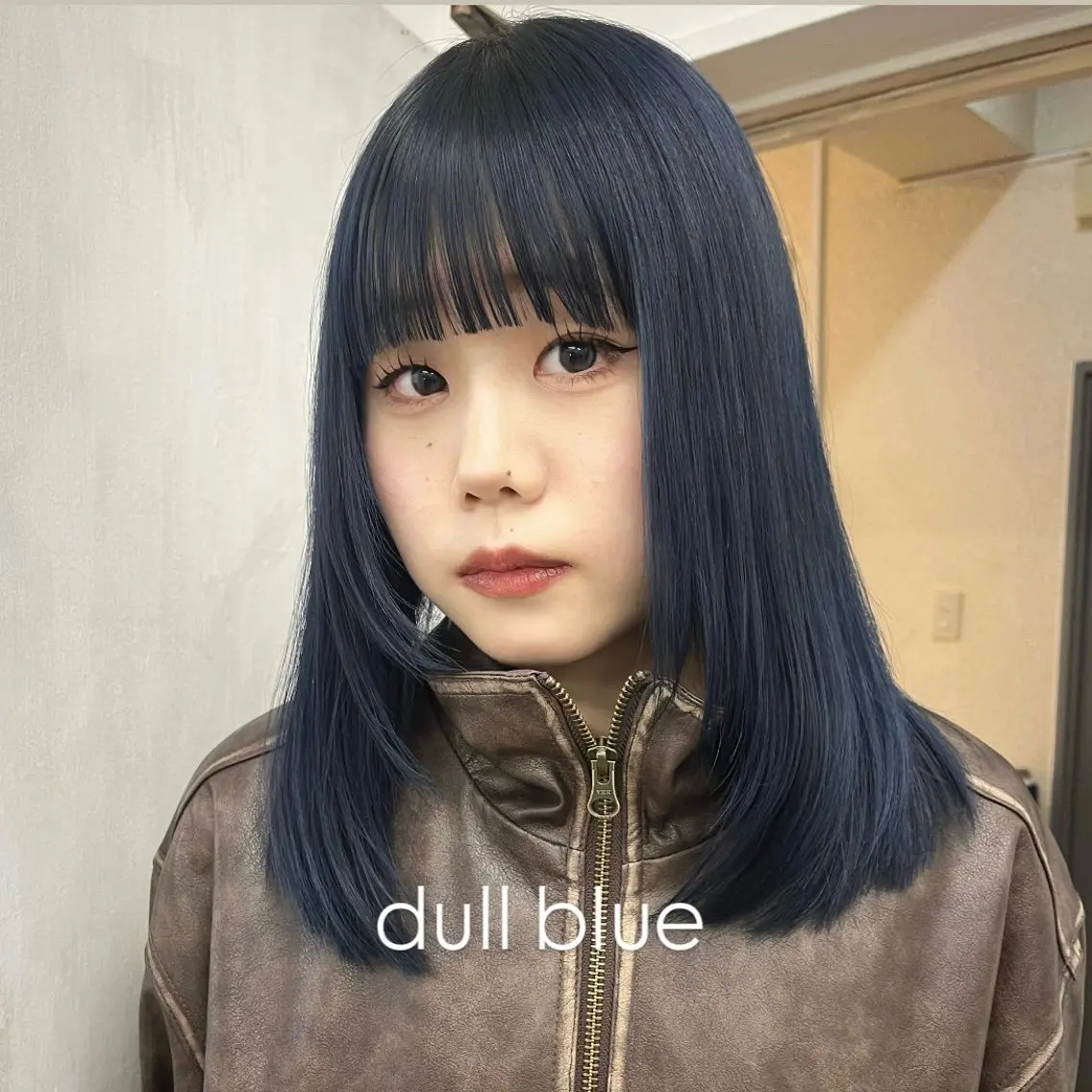 セミロング カラー ブロンド ブルーカラー カット ヘアカラー トリートメント タマキ/ パーマ/Wカラーのヘアスタイル