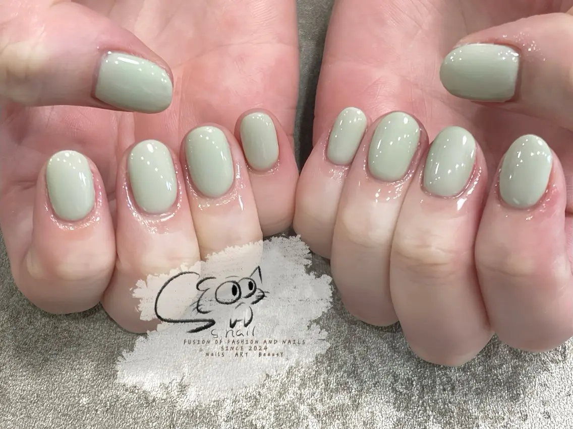 ネイル チークネイル フレンチネイル グラデーション マグネットネイル ワンカラーネイル S.nail _のネイルデザイン