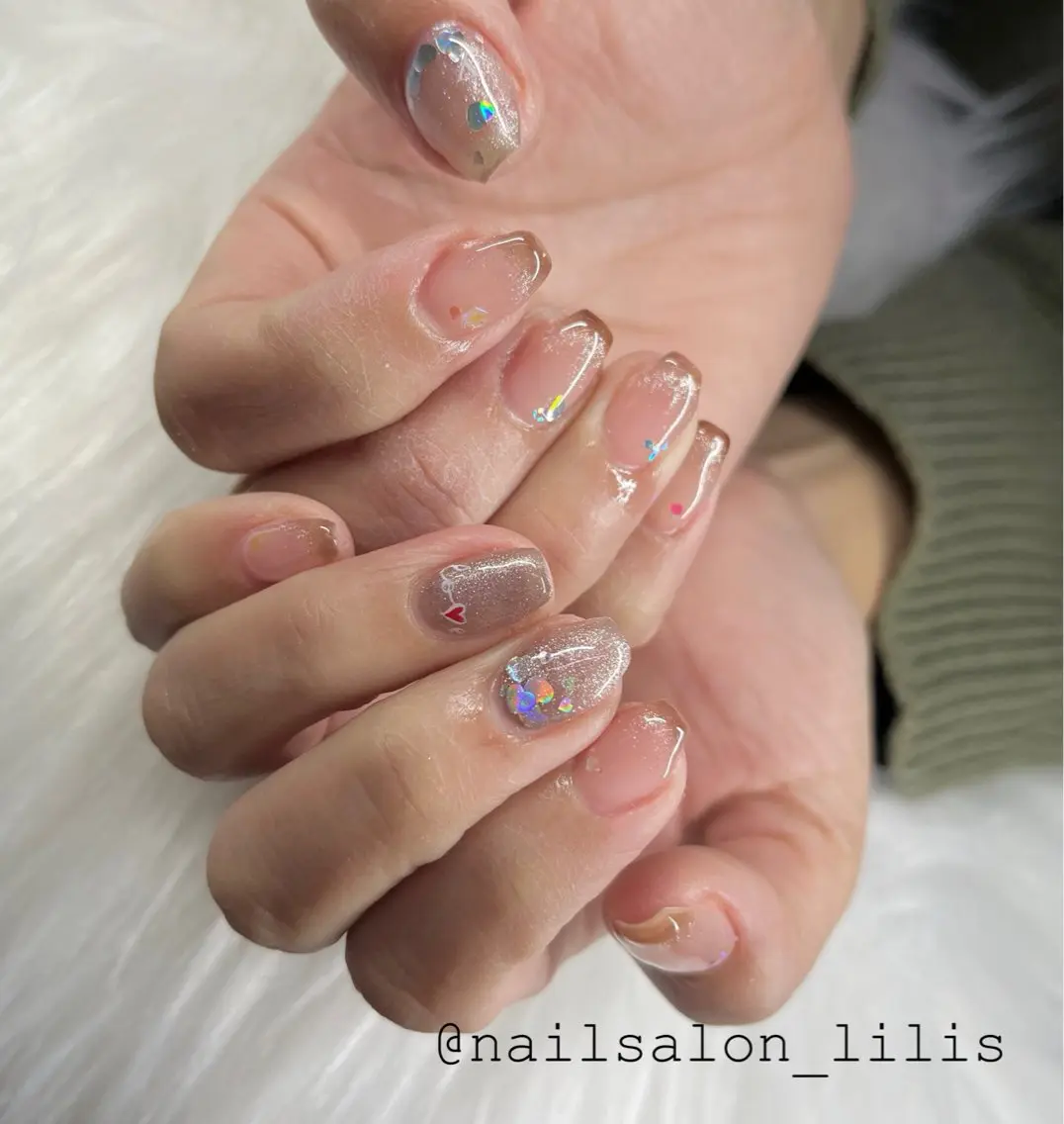 ネイル バレンタイン nailsalon Lilisのネイルデザイン