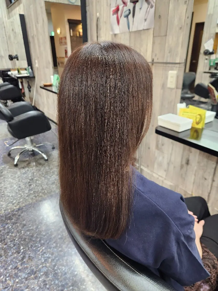 ロング カラー カット ヘアカラー 岩瀬 未来のヘアスタイル