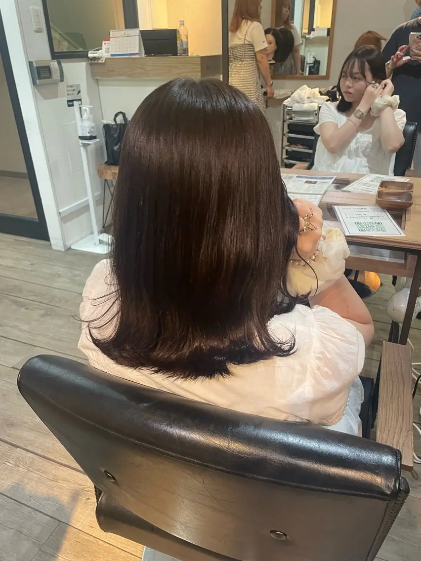 ミディアム ヘアカラー ROMEO京橋 タナカユアンのヘアスタイル