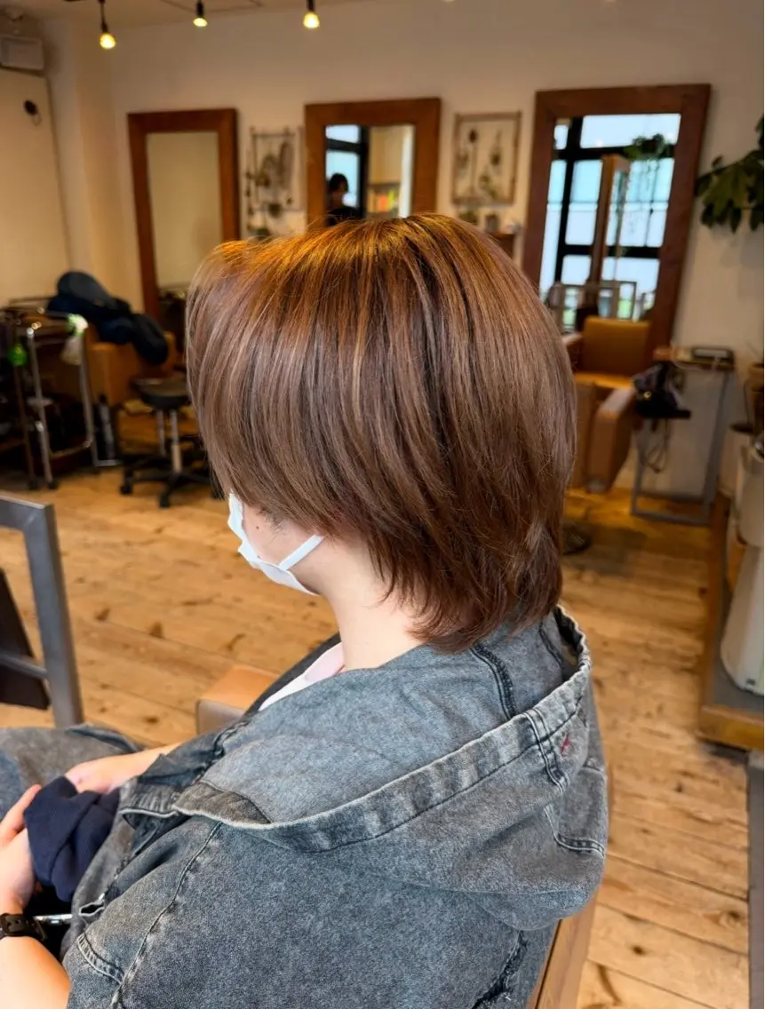 ショート カラー メンズ ベージュカラー ヘアカラー 【Lattan】 田口未彩のヘアスタイル