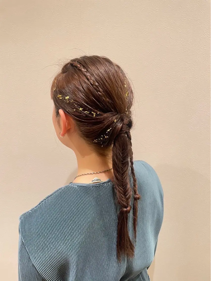 ヘアアレンジ オタク美容師☃️🩵 ヘアアレンジ/暗髪のヘアスタイル