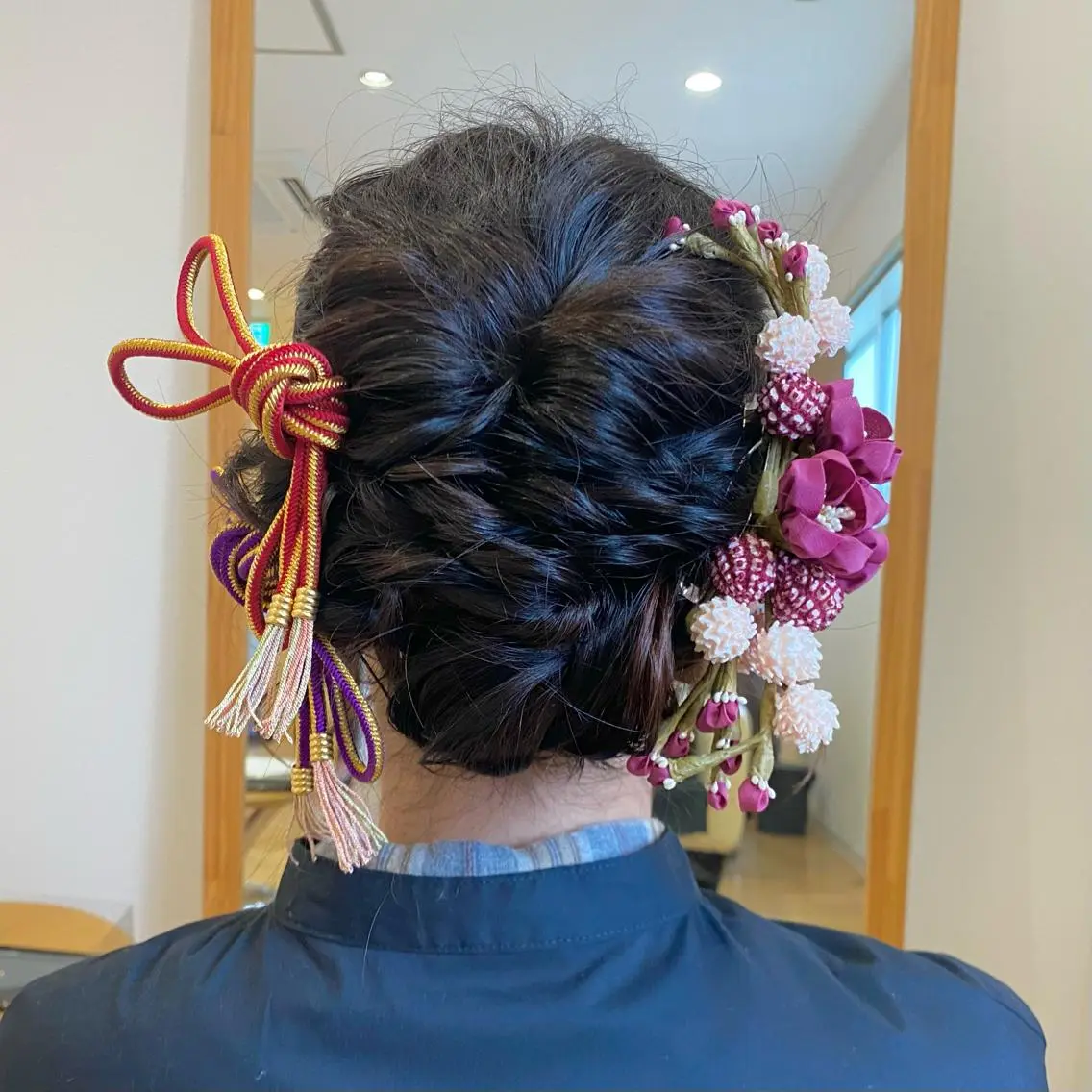 ヘアアレンジ ヘアセット 酸性ストレート/ブリ ーチなしWカラー河本のヘアスタイル