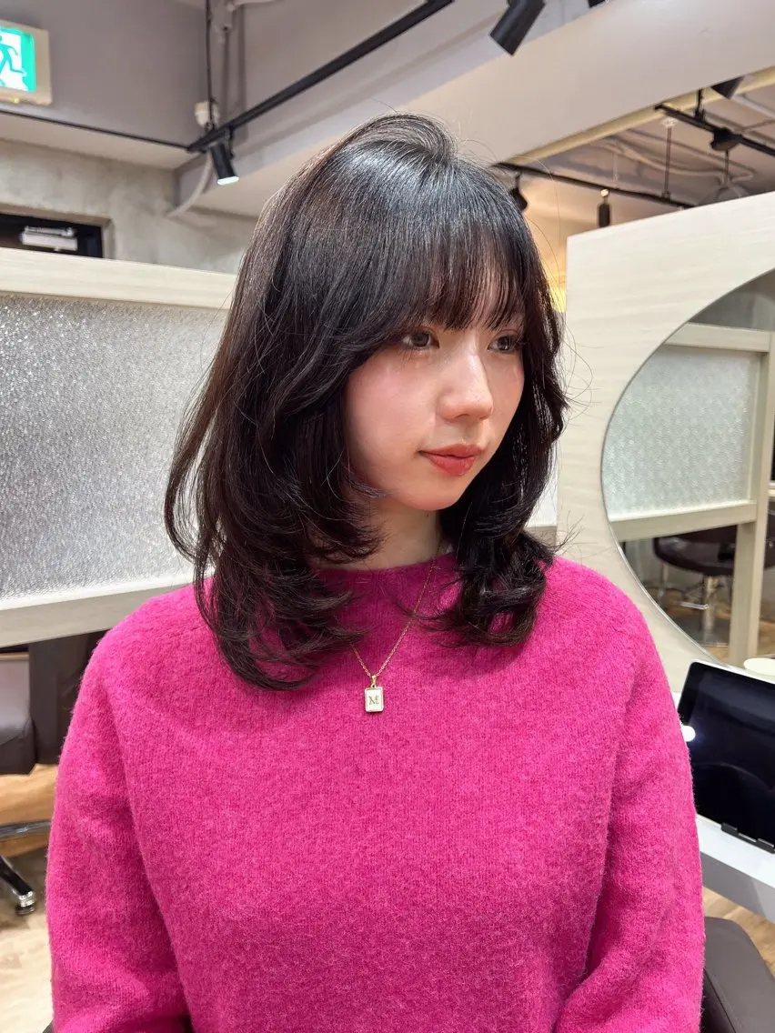 ミディアム 心斎橋ヘアカラー 海外ﾚｲﾔｰ/マリナのヘアスタイル