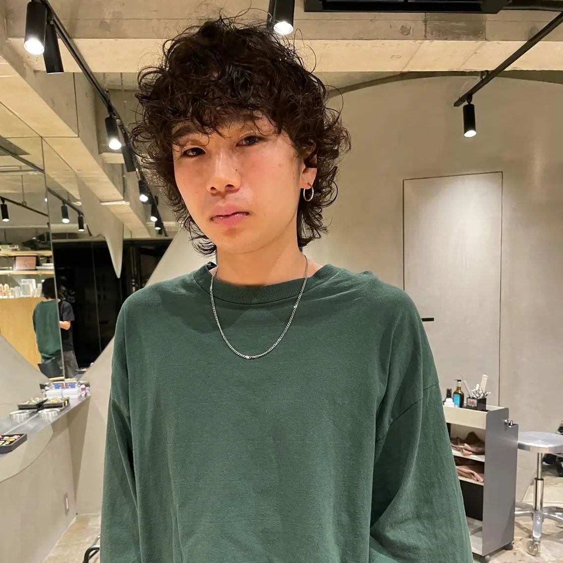 パーマ メンズ ショートボブ メンズブリーチ メンズデザインカット フェードカット メンズハイライト カット パーマ 🌈圧倒的デザイン パーマ 関和希のヘアスタイル