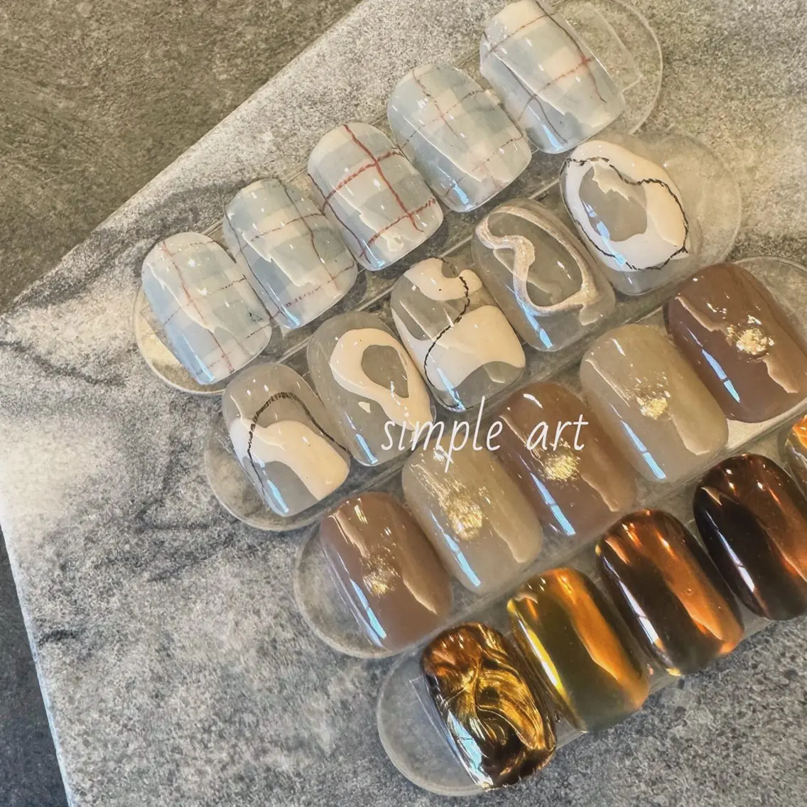 ネイル アートネイル シンプルネイル nailsalon Rのネイルデザイン