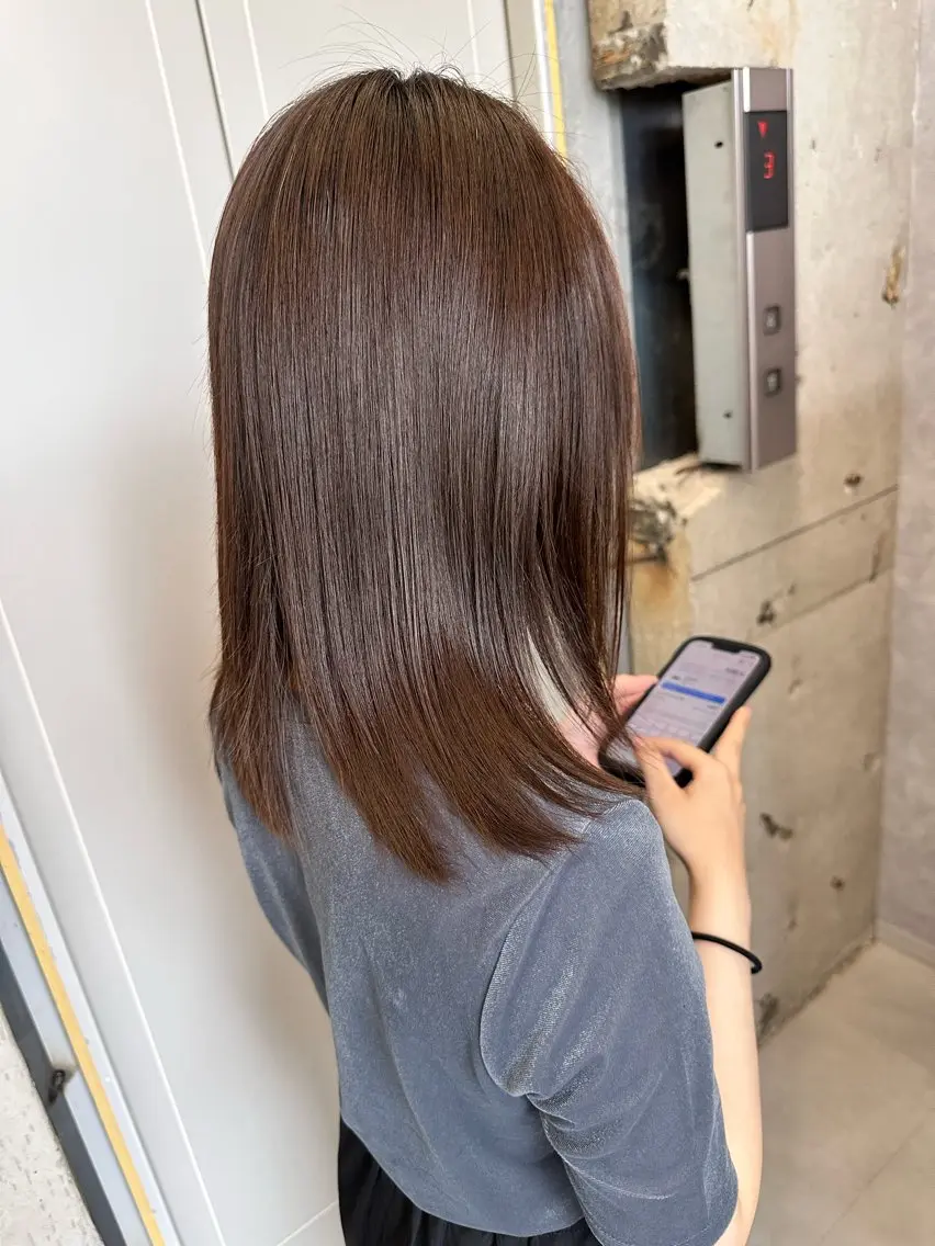 セミロング カット 縮毛矯正 トリートメント vision kyoseiのヘアスタイル