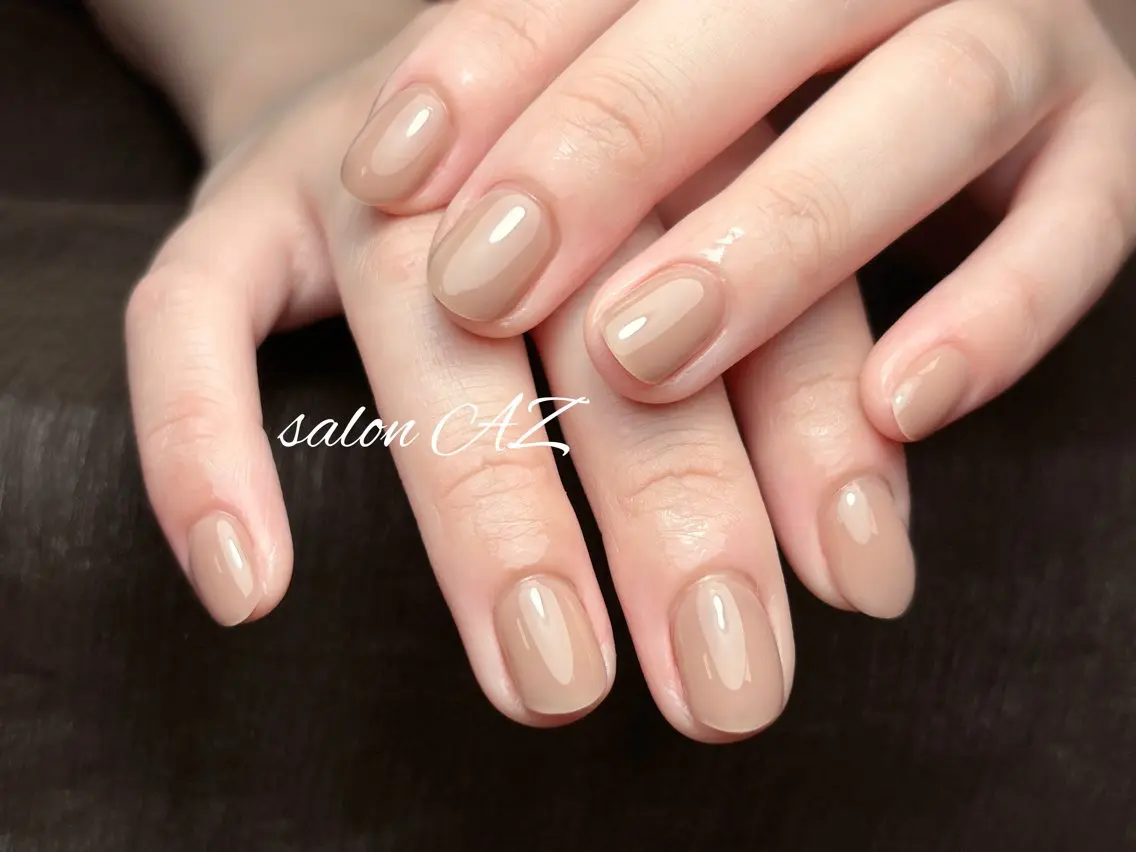 ネイル アートネイル 長さ出し フットネイル フレンチネイル ジェルネイル salon AZのネイルデザイン