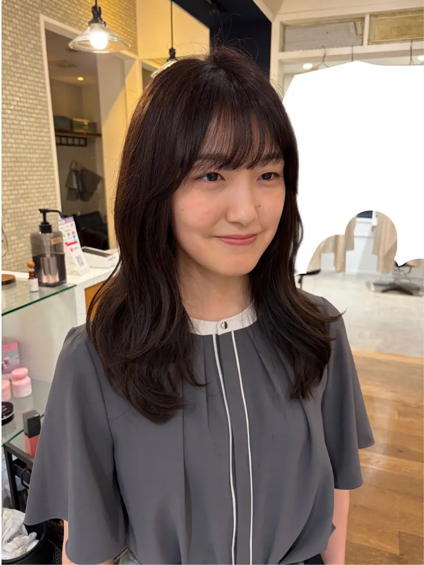 ロング トリートメント ヘアカラー トリートメント 無料カットモデル‪✨ ✂️Nanami🌷のヘアスタイル