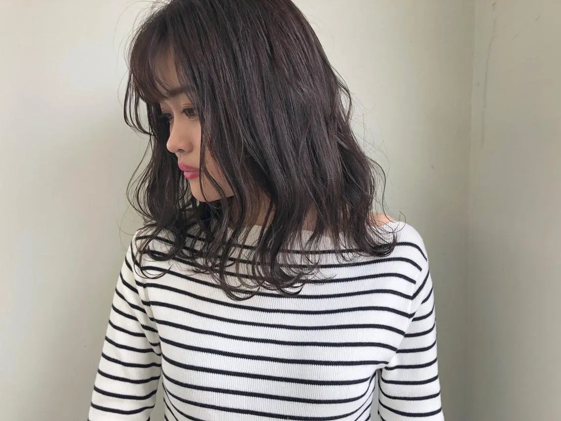 ミディアム カット ヘアカラー トリートメント 小澤大輔 YOLO hairのヘアスタイル