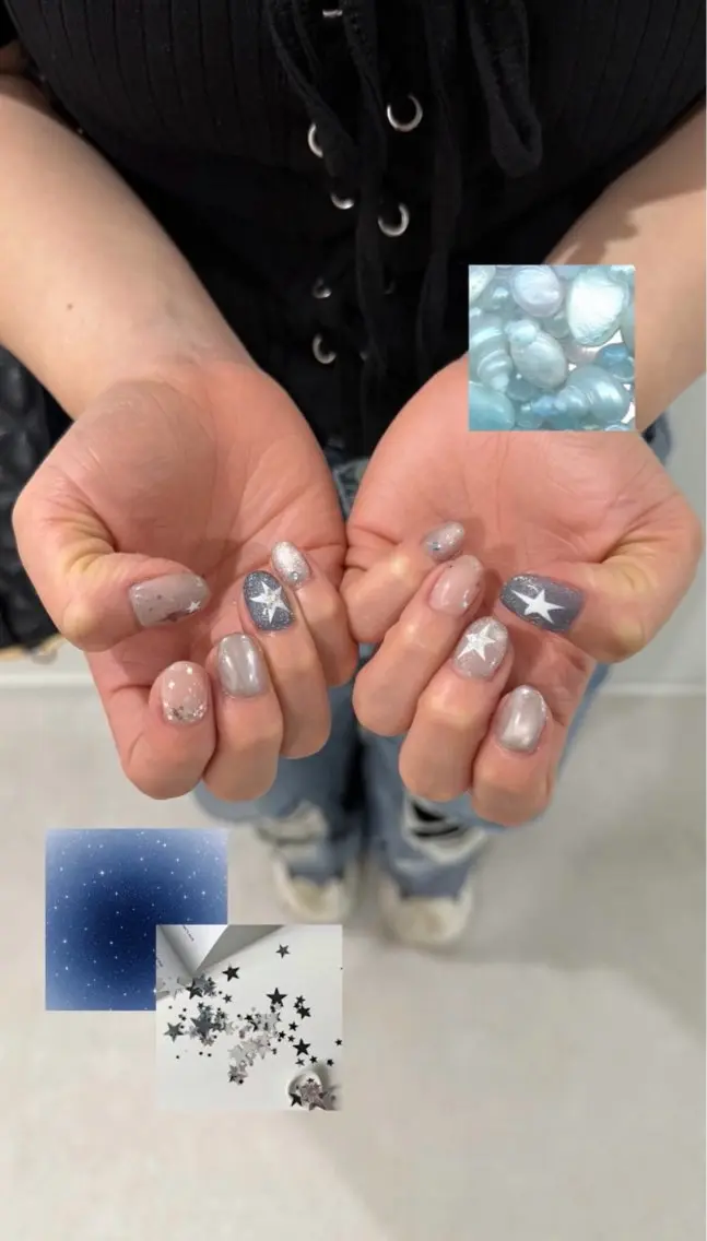 ネイル ハンドネイル Mermaid Nail みはなのネイルデザイン