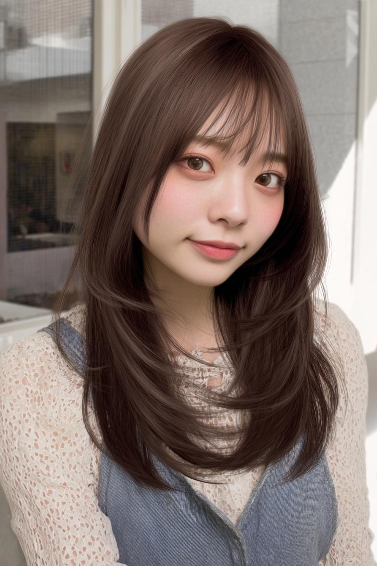 ♦️大人気レイヤーカット対応♦️カット➕透明感フルカラー➕うるつやトリートメントの写真