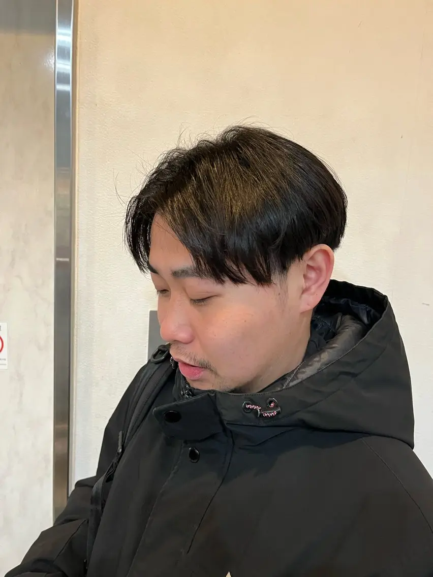 メンズ センターパート UMM daichi メンズパーマのヘアスタイル