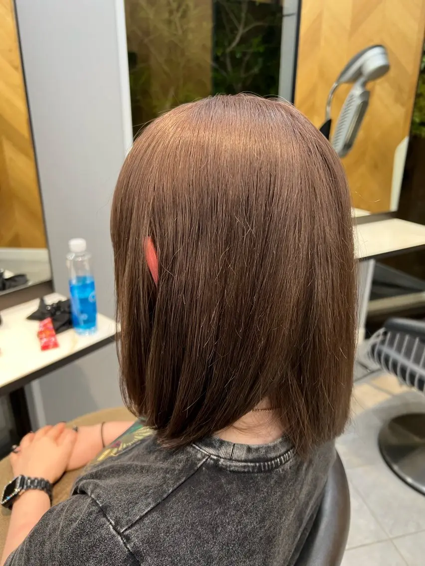 ミディアム ヘアカラー 佐藤 慧のヘアスタイル
